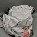 Round Fitted Tablecloth with Elastic Waterproof Oil Proof Table Protector Rose Floral Table Cover for Spring Summer Outdoor Picnic Home Kitchen Holiday (Rose, 36"-45" Round Tight Fit)