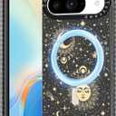 Toycamp for Pixel 9 Pro/Pixel 9 Case - Compatible with MagSafe Women Girls Cute Phone Cover Magnetic with Shockproof Protective Girly Pretty Designer for Google 9 Pro/Pixel 9 Cases, Sun Moon