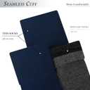 DarkCom Men's Dress Socks, Black, 6 Pairs Classic Cotton Polyester Socks, Reinforced, Cozy (7-9)