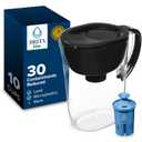 Brita Everyday Elite Water Filter Pitcher, Removes 99% of Lead, Includes 1 Filter, 10-Cup Capacity, Black