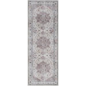 Gertmenian Indoor Boho Rug - 2x6 Runner, Non Slip, Super Strong, Ideal for High Traffic Areas in Entryway, Bedroom, Kitchen - Soha, Gray, 28913