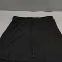 Fisoew Womens Casual Mini Skirt Drawstring Summer High Waist Bodycon Workout Short Pencil Skirt (Small, Black)