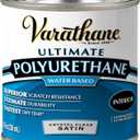 Varathane Water-Based Crystal-Clear Ultimate Polyurethane | Interior Wood Protection | Fast Dry Time | Easy Clean Up | Satin | Half Pint (0.25 Quart (Pack of 1))