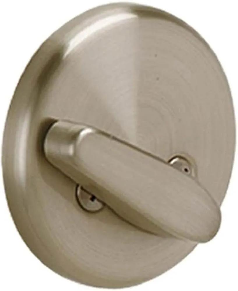 Schlage B81 619 Deadbolt with Standard Trim, Non-Keyed One Sided Deadbolt, Highest Residential Security, Satin Nickel