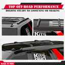 KitsPro 260lb Roof Rack Cross Bars for 2015-2020 Chevy Chevrolet Tahoe & Suburban, GMC Yukon, Cadillac Escalade, Matte Black Heavy Duty Aluminum Cargo Crossbar (ONLY FIT Factory Flushed Side Rails)