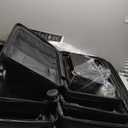 Hard Shell Luggage Sets with Spinner Wheels 4 Piece, Expandable Large Suitcases with TSA Lock, Travel Large Suitcase Set, Black Luggage Set