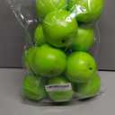 Artificial Apples, Set of 12 Fake Fruits for Home Decor - Realistic Faux Apple Kitchen Counter Decor, Table Centerpiece Bowl Fillers Decorations - Green