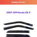 KPY Rain Guards Fit for 2007-2011 Honda CRV, Out-Channel Window Visors Vent Wind Deflectors 4PC, Car Accessories for 07-11 CR-V