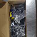 96" 4 Bow Bimini Top Boat Cover, Waterproof Aluminum Frame, Gray