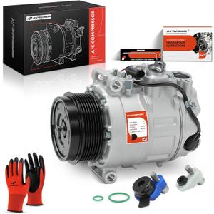 A-Premium Air Conditioner AC Compressor with Clutch Compatible with Mercedes-Benz Sprinter 2500/3500/4500, SLK300, ML320 & Dodge Sprinter 2500/3500 & Freightliner Sprinter 2500/3500/4500