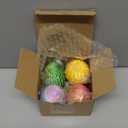  3D Printed Dragon Eggs, Mystery Crystal Dragon Egg for Easter Basket Stuffers, Unique Easter Toys & Decor, Fantasy Tabletop Decor for Kids & Collectors (4 Pack)