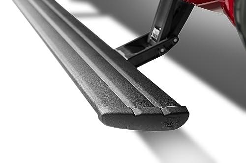 RealTruck AMP Research PowerStep Smart Series | Fits 2022-2026 Chevrolet Silverado/GMC Sierra 1500/2500/3500HD | 86255-01A | Rust Proof Aluminum Retractable Electric Steps with LED Step Lights, 86255-01A