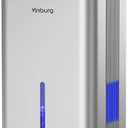 85 OZ Dehumidifier for Home, 800 sq ft Quiet Dehumidifier with Drain Hose, Reusable Filter, Sleep Mode, Auto Shut Off, Timer, Portable for Bedroom Bathroom, Basement