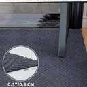 jxgzyy Commercial Front Door Mat 3'11" x 2'8", Non-Slip Indoor Outdoor Doormat, Heavy Duty Runner Rug for Entrance, Porch, Patio, Garage, High Traffic Area, Dark Grey