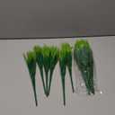 JEMONG 12 Bundles Artificial Grasses Outdoor UV Resistant Fake Grass No Fade Faux Plastic Plants Garden Window Box Decorating(Green Grass)
