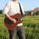 Acoustic Electric Guitar Straps, Bass Guitar Straps, Guitar Strap, Adjustable Leather Ends Woven Simple with Pick Pocket, Pads, Leather lanyard