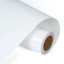 RENLITONG White HTV Iron on Vinyl 12Inch by 10ft Roll Heat Transfer Vinyl for T-Shirt HTV Rolls for All Cutter Machine - Easy to Cut & Weed for Heat Transfer Design