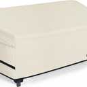 Porch Shield Patio 3-Seater Sofa Cover - Waterproof Outdoor Couch Deep Seat Sofa Cover 86W x 38D x 35H inch, Beige