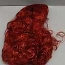 Dai Cloud Red Wigs with Bangs for Women Long Curly Wavy Soft Princess Synthetic Cosplay Halloween Hair Wig for Cosplay Use