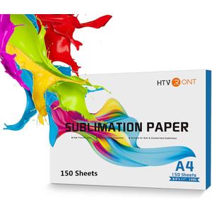 HTVRONT Sublimation Paper 8.5 x 11 inches - 150 Sheets Sublimation Paper Compatible with Inkjet Printer 120gsm