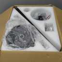 52 Inch Black Ceiling Fans with Lights, RGB Ceiling Fan with Remote and App,Flush Mount Low Profile, Dimmable 35W LED, Reversible, Smart Ceiling Fan for Bedroom Nursery Living Room Apartment