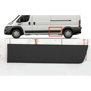 for RAM PROMASTER 2019-2026 Left Driver Side Trim MOLDING Cover Black (Quarter Panel Long Wheel Base)