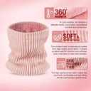 Kids Neck Warmer Winter Neck Gaiters,Fleece Balaclava Cold Weather Windproof Face Mask for Boys Girls (Black+black)