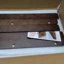 Walnut 12x46 in 5-Pack wire rack cover is a heavy duty shelf liner for renters in bathroom, 46x12x2.5in