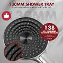 Handheld Shower Head with High-Pressure Built-In Power Jet Luxury Modern 3-Spray Bathroom Powerful Shower Heads