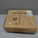 SUNEE 1/2 Inch Binders 3 Ring 12 Pack Bulk, 3 Ring Binders Clear View PVC-Free (Fit 8.5x11 Inches) for School or Office Supplies, White