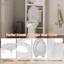 Toilet Seat with Toddler Seat Elongated, PP Material Family Toilet Seat Cover, Soft Close Adult & Toddler Seats, Easy to Clean, Safe Potty Training Solution for Kids, Bathroom Upgrade for Home