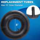 1 Pack 20x8.00-8 to 20x10.00-8 Replacement Inner Tubes, Universal Fit With TR13 Straight Valve Stem for Lawn Mowers, Golf Carts, Tractor, Garden Trailer