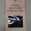 Velvet Heatless Hair Curler for Heatless Curls Overnight 63" No Heat Curls Overnight Rod with Cap, Clip & Ties, Curling Set Without Heat for Easy Hair Curling at Home, Rose Gold