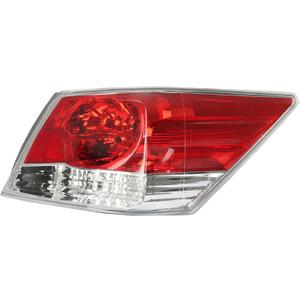 WFLNHB Right Side Tail Light Repalcement for Honda Accord 2008-2012 Passenger Side Brake Lamp 33500TA0A01, HO2801172