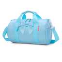 HawLander Toddler Dance Bag for Girls, Kids Duffle Bag for Gym, Ballet, Overnight Travel (Small, Blue)