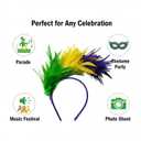 2 x SHANPIN Feather Boa Fascinator Headband Party Wedding Sallon Headwear Flapper Headpiece Feathers Fascinator Headband Fascinators Hats for Women Tea Party Headpiece