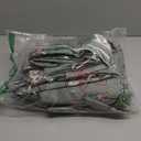 Green and White Curtains 96 Inches Long 2 Panel Set for Bay Window,70% Blackout Eclectic Art Nouveau Print Floral Patterned Cool Ceiling to Floor Length Curtain Drapes for Living Room Sunroom