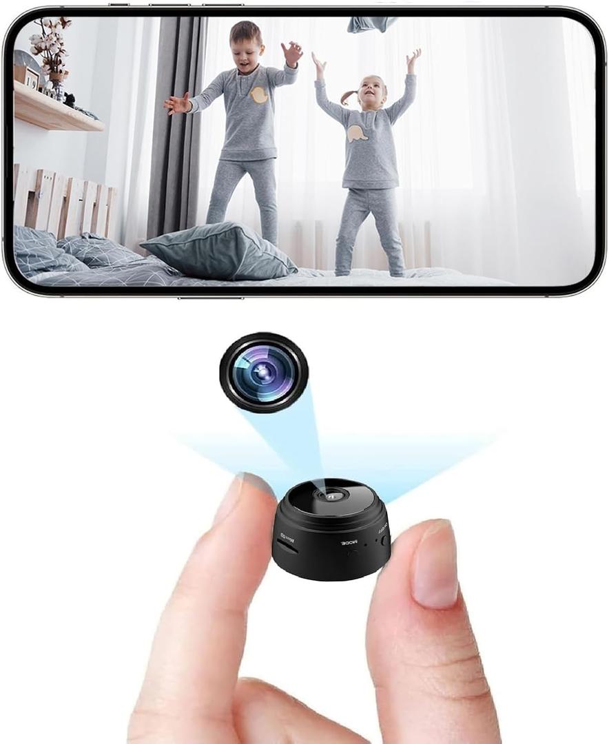 Hidden Cameras -Nanny Cam -WiFi Wireless -1080P HD Security Camera-Best Mini -Car Cameras for Surveillance-Surveillance Camera with Motion Detection and Night Vision,App Control