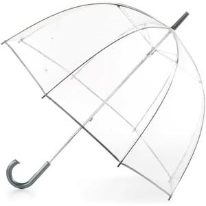 totes Adult Clear Bubble Umbrella with Dome Canopy and Lightweight Wind and Rain Protection (Adults - 51" Canopy, Clear - 6pk)
