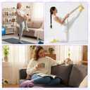 4 Pairs Women Cute Pilates Socks Non Slip Ruffle Yoga Socks for Women Dance Gym Exercise Embroidery Pattern