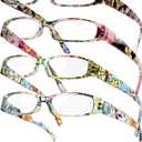 Gaoye 1.5 Readers for Women, Blue Light Blocking Reading Glasses, Stylish Reading Glasses for Women in 4 Patterns