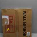 ANYHI Round Wall Mirror, 18 Inch Circle Mirror for Bathroom, Entryways, Living Room, Beveled Frameless Bathroom Mirror