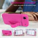 OOK Compatible with iPhone Air Leopard Case with Wrist Strap, Hot Pink Leopard TPU Shockproof Protection Slim Cover with Camera Protection for Women Girls, for 6.5inch