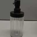 2 PCS Glass Soap Dispenser Set for Bathroom & Kitchen Sink Refillable Liquid Soap Bottle with Squeeze Pump for Hand Dish Soap, Shower Gel, Shampoo and Conditioner-425ML