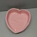 Uxcell 2-Piece Silicone Heart Shaped Cake Pans, 12 Inch Non-Stick Heart Cake Molds, Pink