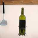 Hemoton Wall Mounted Wine Rack Single Bottle Holder Metal Wall Wine Shelf for Home Bar Kitchen Dining Room Storage and Display