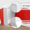 STICKGOO Baseboard Molding Trim, 4 Inch x 40 Feet Rubber Self Adhesive Baseboard Trim, Peel and Stick Vinyl Wall Base Cove Base(White)