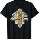 Santa Cruz, Surfer Surfboard Vintage Tshirt T-Shirt (Small, Black)
