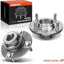 A-Premium 2 x Rear Wheel Bearing and Hub Assembly with ABS Ring & 4-Lug Compatible with Hyundai Accent 1997 1998 1999