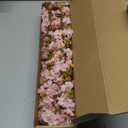 Uieke Silk Cherry Blossom Branches, 39.3in Artificial Cherry Blossom Tree Stems, Fake Plum Blossom Flowers Arrangement for Wedding Home Japanese Decor, Set of 3, Pink